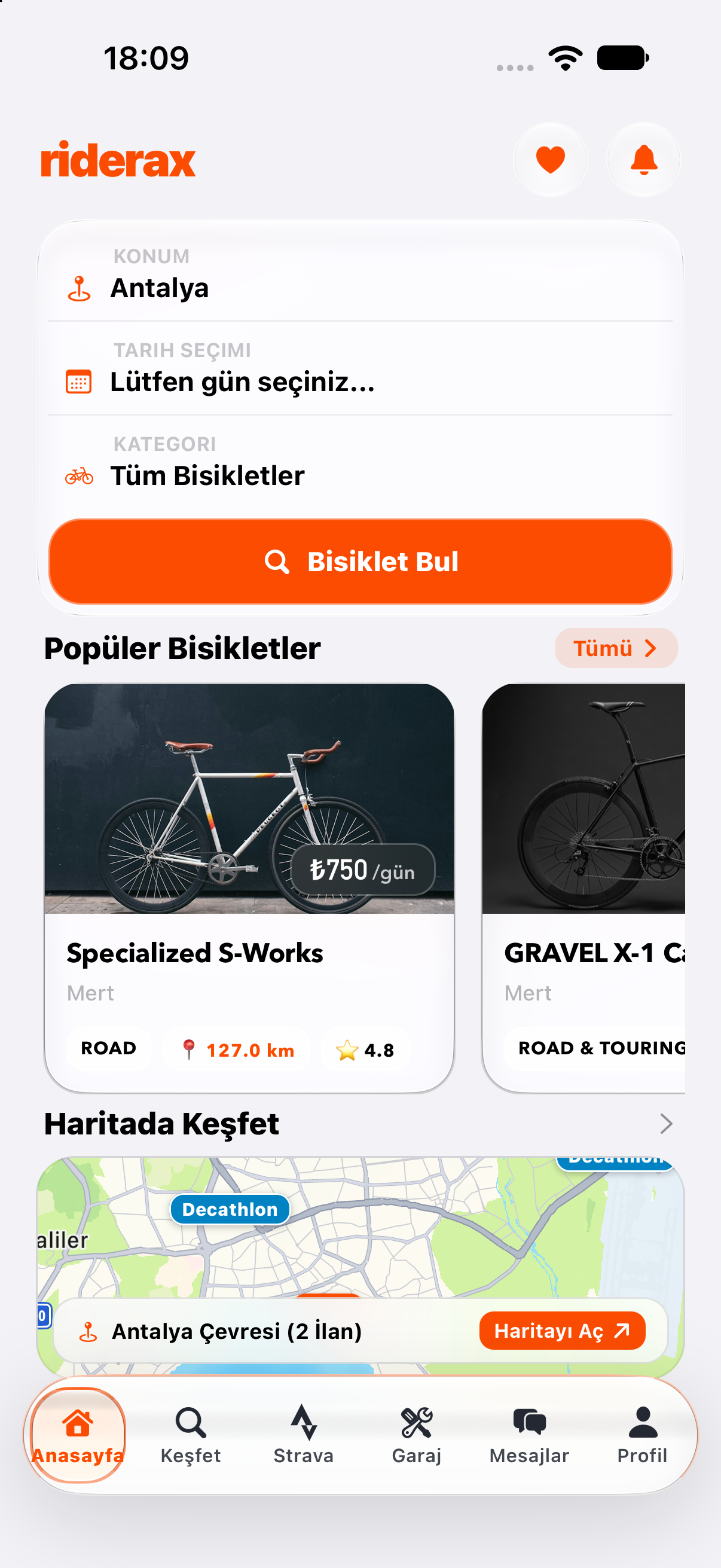 Riderax Uygulaması
